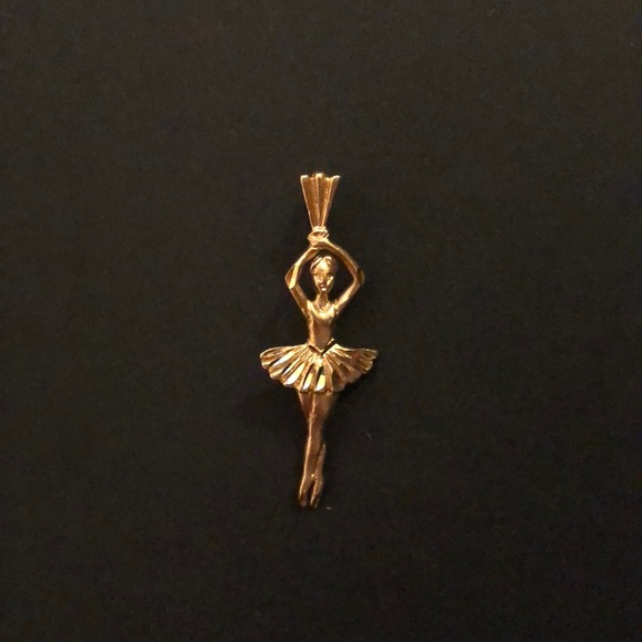 Jewelry - 14k yellow gold ballerina pendant